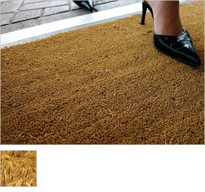 Coir Matt kokosa šķiedras paklājs, durvju paklājs