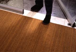Coir Matt kokosa šķiedras paklājs, durvju paklājs